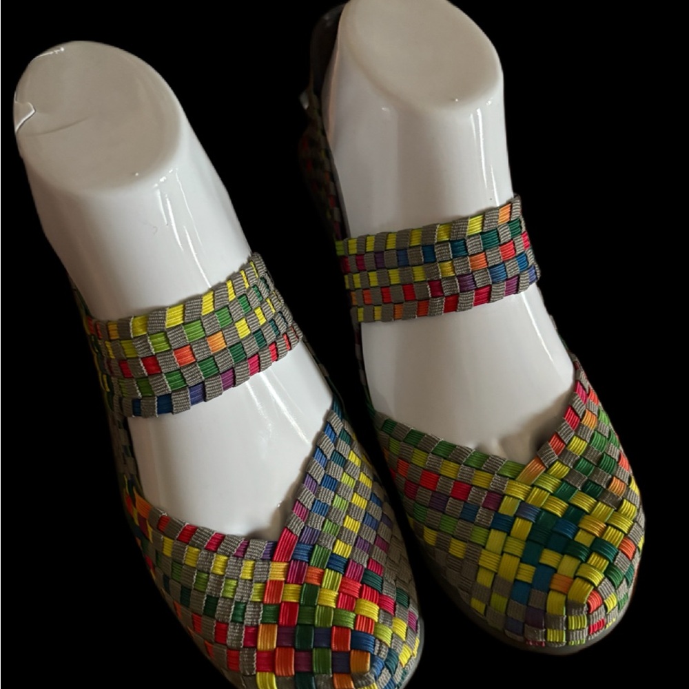 Colorful Multicolor Steven by Steve Madden Woven Women's Shoes